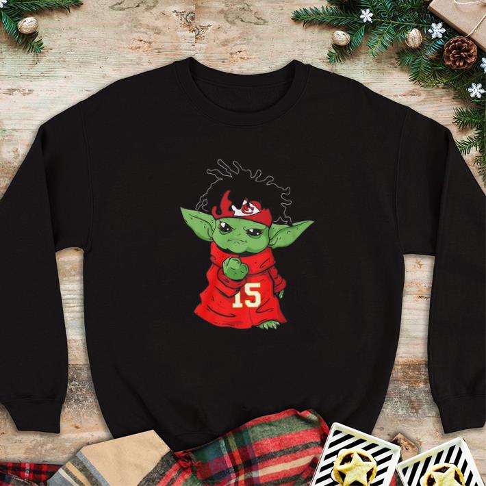 8ecfb1dd official baby yoda 15 kansas city chiefs shirt sweatshirt 4 - Official Baby Yoda 15 Kansas City Chiefs shirt sweatshirt