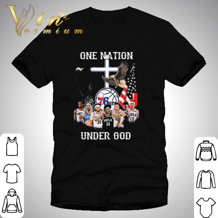 Original Philadelphia 76ers One Nation Under God shirt
