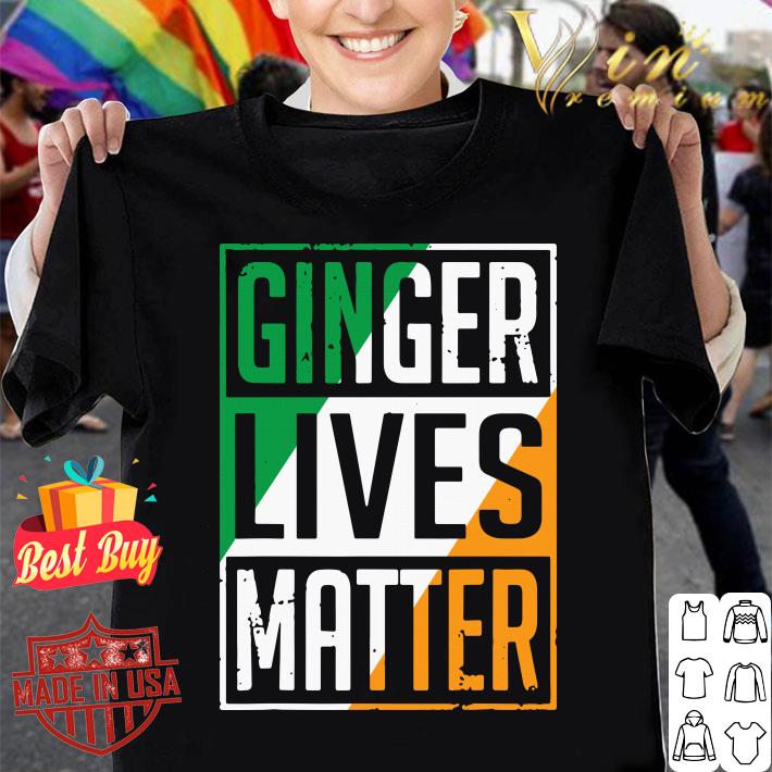Awesome Ginger Lives Matter Irish Flag St. Patrick's Day Shirt