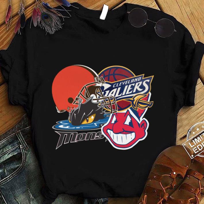 Awesome Cleveland Indians Cleveland Monsters Cleveland Cavaliers Cleveland Browns Shirt Cleveland Indians Cleveland Monsters Cleveland Cavaliers Cleveland Browns Shirt 1 - Awesome Cleveland Indians Cleveland Monsters Cleveland Cavaliers Cleveland Browns Shirt