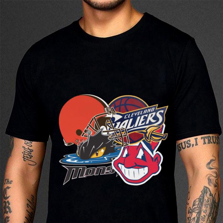 Awesome Cleveland Indians Cleveland Monsters Cleveland Cavaliers Cleveland Browns Shirt Cleveland Indians Cleveland Monsters Cleveland Cavaliers Cleveland Browns Shirt 3 - Awesome Cleveland Indians Cleveland Monsters Cleveland Cavaliers Cleveland Browns Shirt