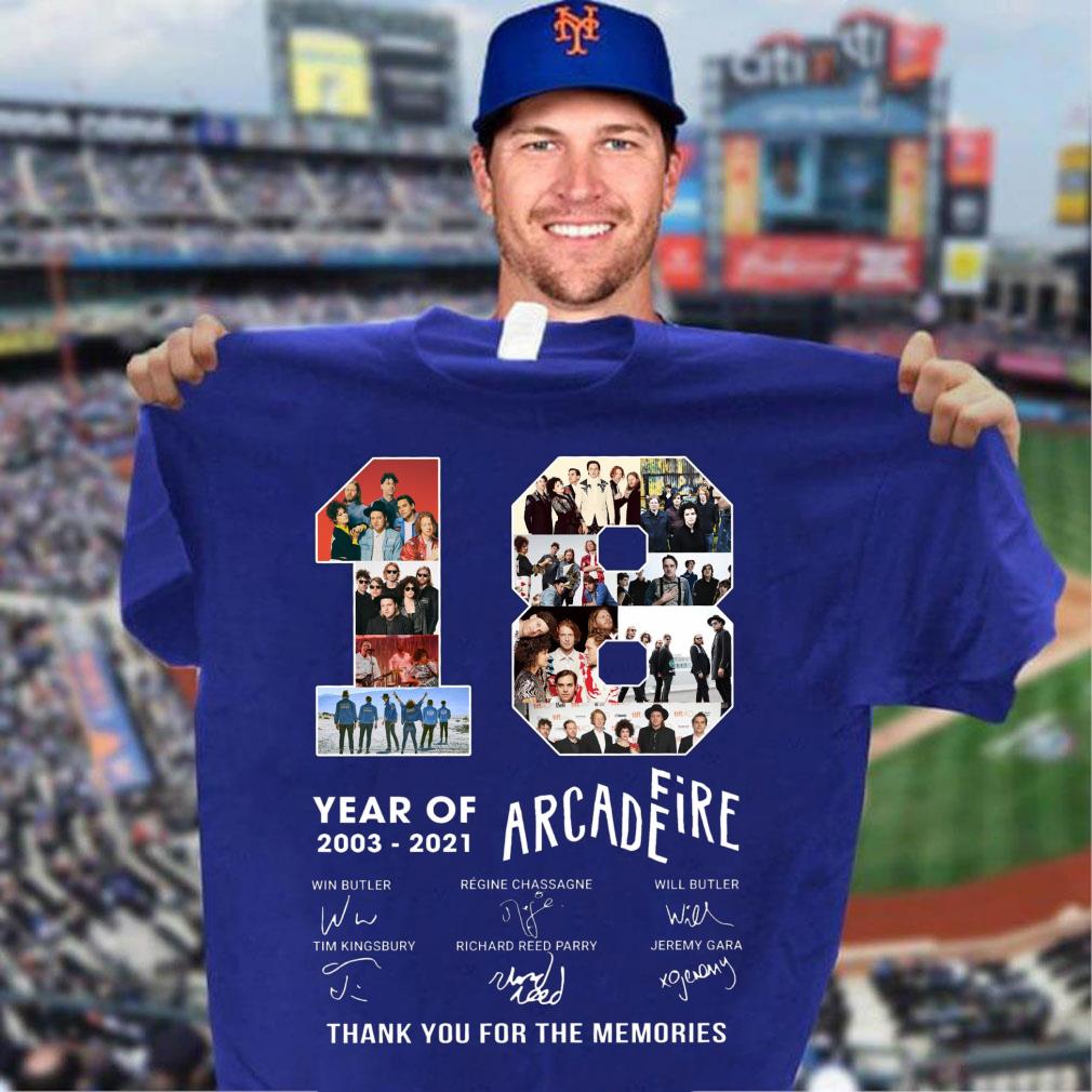 Best 2021 Arcade Fire 18 years of 2003-2021 Signatures Thank Memories Shirt 2021 Arcade Fire 18 years of 2003 2021 Signatures Thank Memories Shirt 3 - Best 2021 Arcade Fire 18 years of 2003-2021 Signatures Thank Memories Shirt