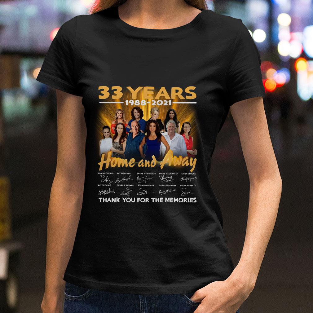 Awesome 2021 Home and Away 33 years signatures thank you for the memories shirt 2021 Home and Away 33 years signatures thank you for the memories shirt 2 - Awesome 2021 Home and Away 33 years signatures thank you for the memories shirt