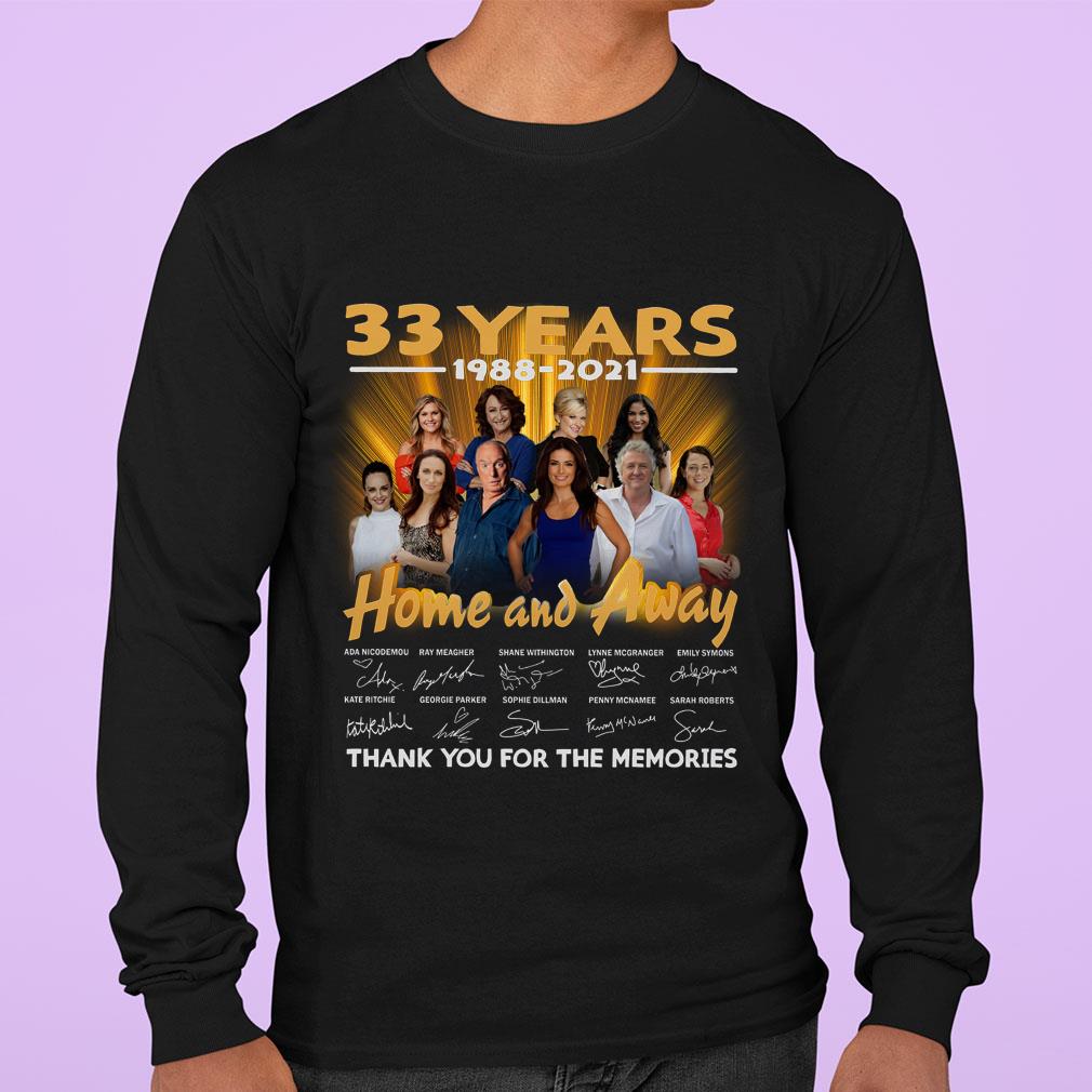 Awesome 2021 Home and Away 33 years signatures thank you for the memories shirt 2021 Home and Away 33 years signatures thank you for the memories shirt 3 - Awesome 2021 Home and Away 33 years signatures thank you for the memories shirt