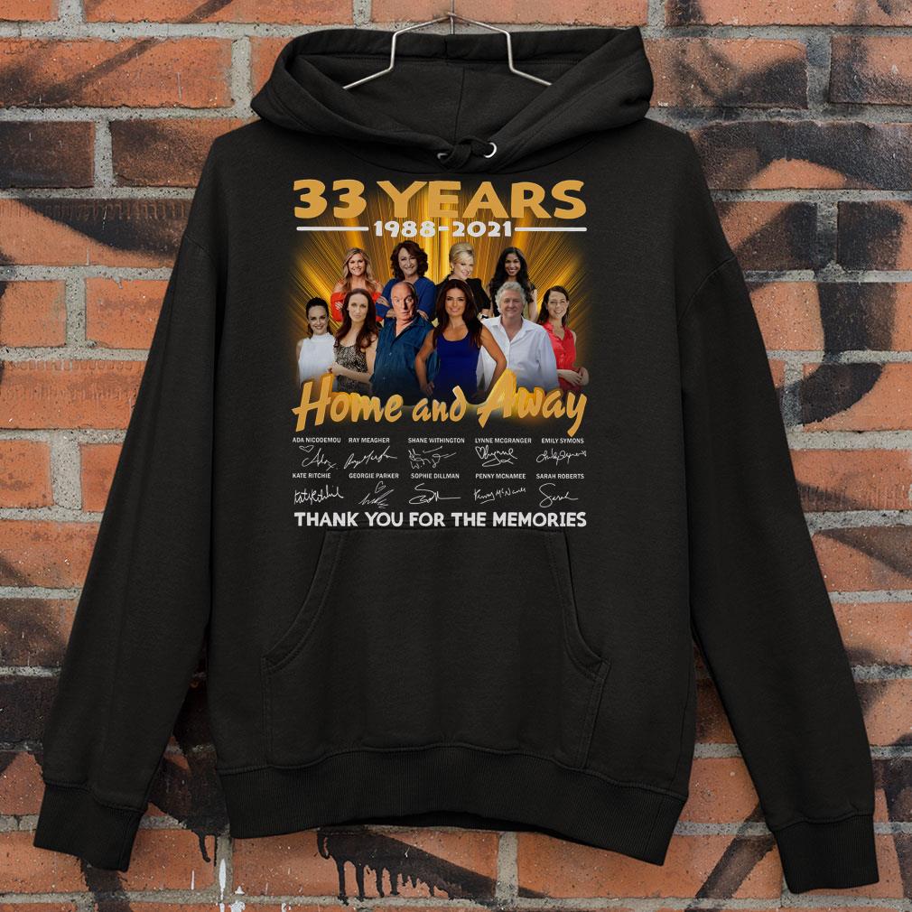 Awesome 2021 Home and Away 33 years signatures thank you for the memories shirt 2021 Home and Away 33 years signatures thank you for the memories shirt 4 - Awesome 2021 Home and Away 33 years signatures thank you for the memories shirt