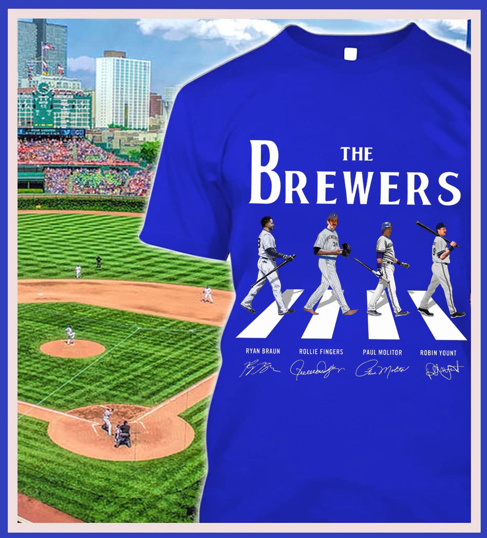 Best 2021 The Brewers Abbey Road Signatures Milwaukee Brewers Shirt 2021 The Brewers Abbey Road Signatures Milwaukee Brewers Shirt 2 - Best 2021 The Brewers Abbey Road Signatures Milwaukee Brewers Shirt