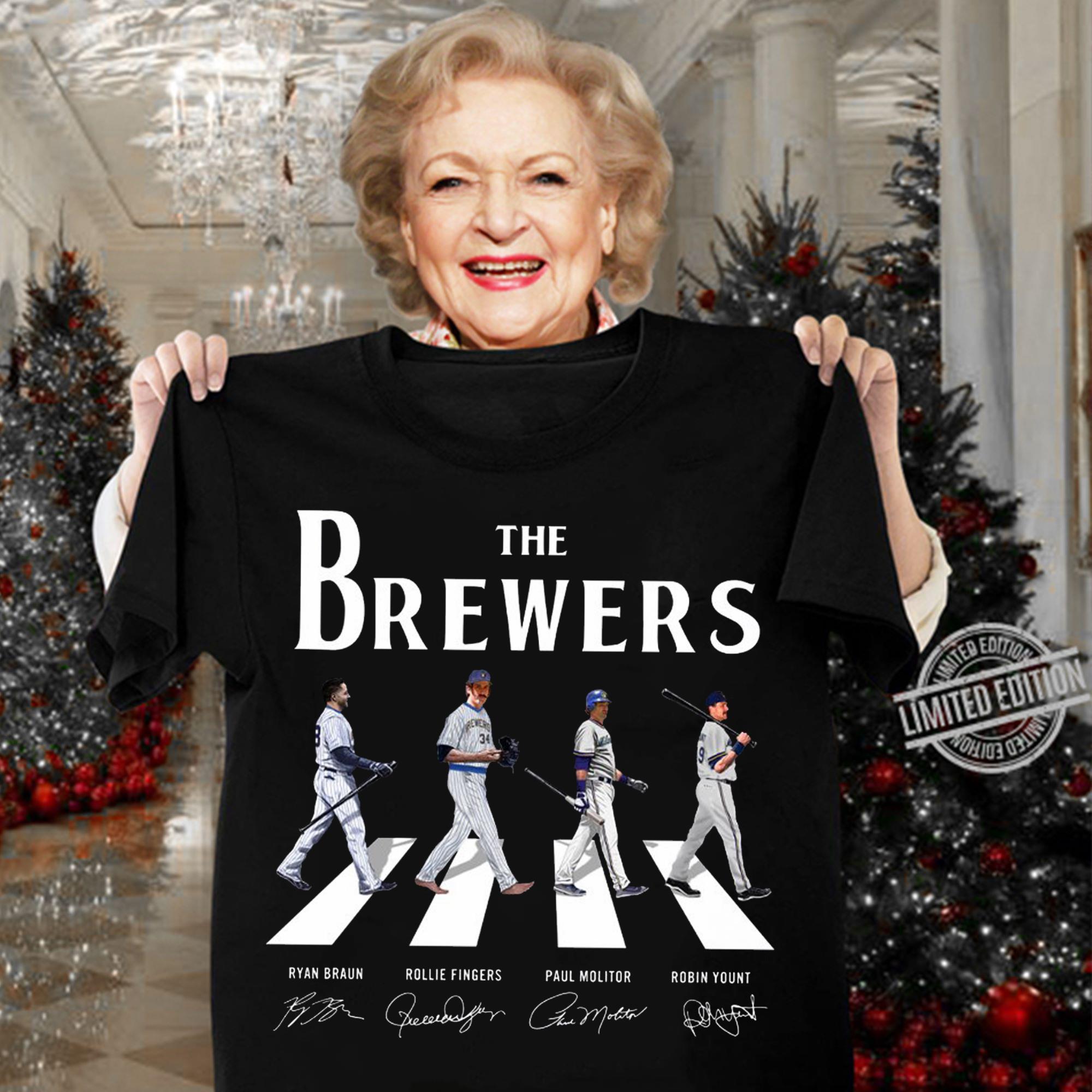 Best 2021 The Brewers Abbey Road Signatures Milwaukee Brewers Shirt 2021 The Brewers Abbey Road Signatures Milwaukee Brewers Shirt 3 - Best 2021 The Brewers Abbey Road Signatures Milwaukee Brewers Shirt
