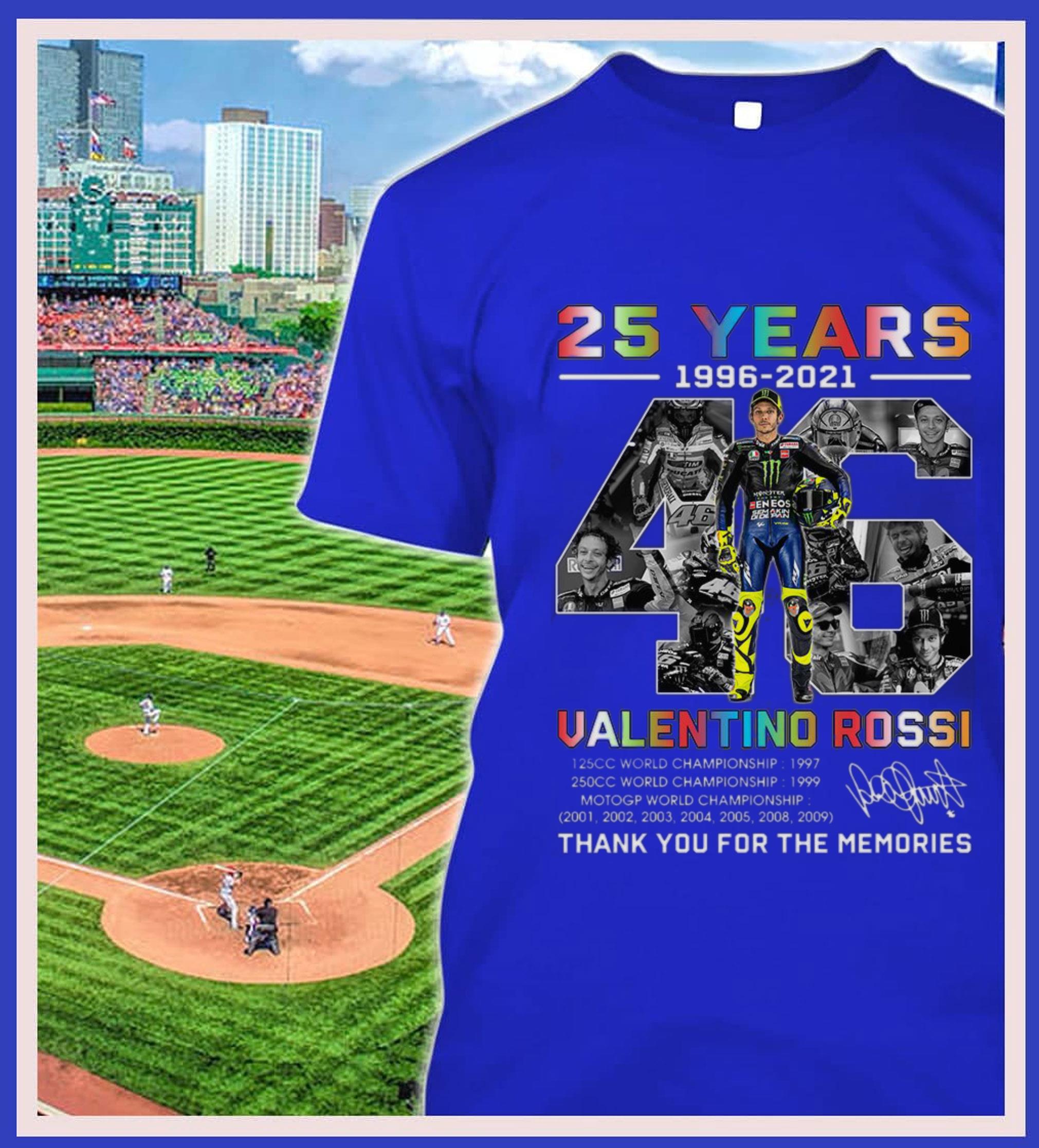 Awesome 2021 VR46 Signature 25 years Valentino Rossi Champion Thank Memories Shirt 2021 VR46 Signature 25 years Valentino Rossi Champion Thank Memories Shirt 2 - Awesome 2021 VR46 Signature 25 years Valentino Rossi Champion Thank Memories Shirt