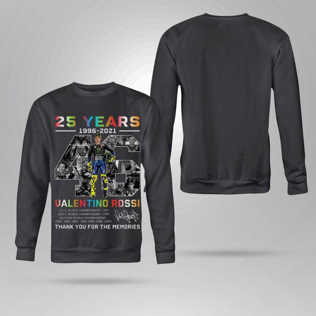 Awesome 2021 VR46 Signature 25 years Valentino Rossi Champion Thank Memories Shirt 2021 VR46 Signature 25 years Valentino Rossi Champion Thank Memories Shirt 4 - Awesome 2021 VR46 Signature 25 years Valentino Rossi Champion Thank Memories Shirt