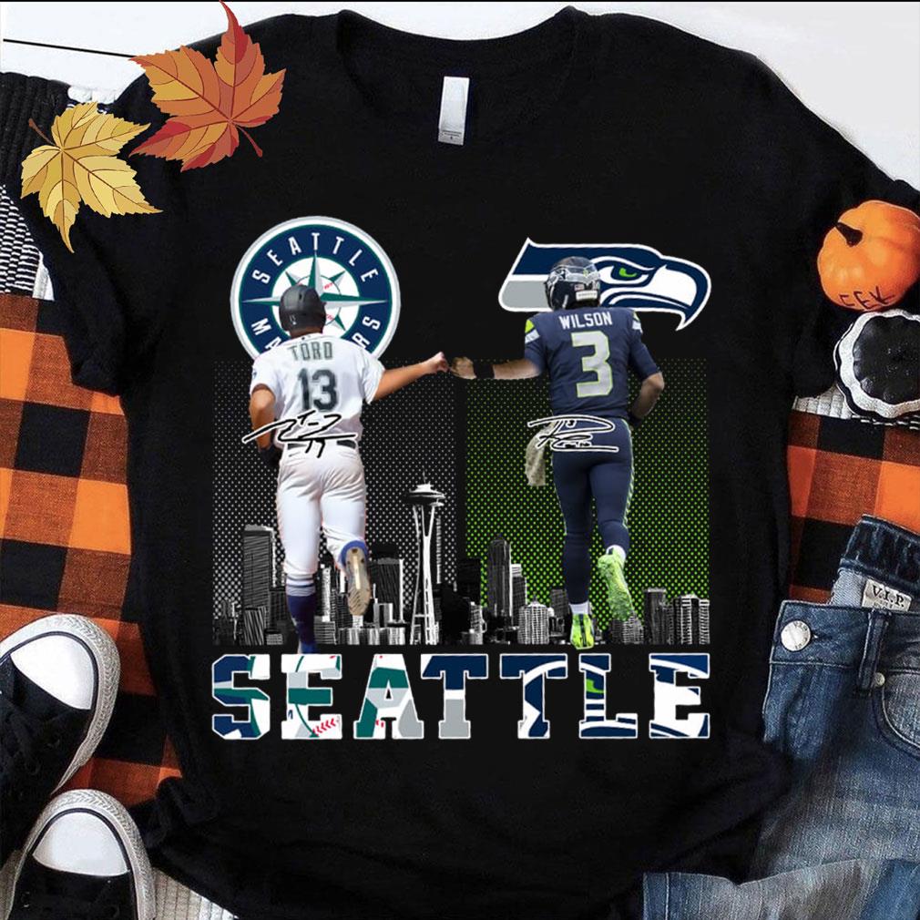 Awesome Abraham Toro Seattle Marines Russell Wilson Seattle Seahawks Shirt