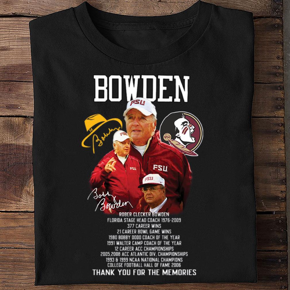 Premium Bobby Bowden FSU Florida State Seminoles Signature Thank Memories Shirt Bobby Bowden FSU Florida State Seminoles Signature Thank Memories Shirt 2 - Premium Bobby Bowden FSU Florida State Seminoles Signature Thank Memories Shirt