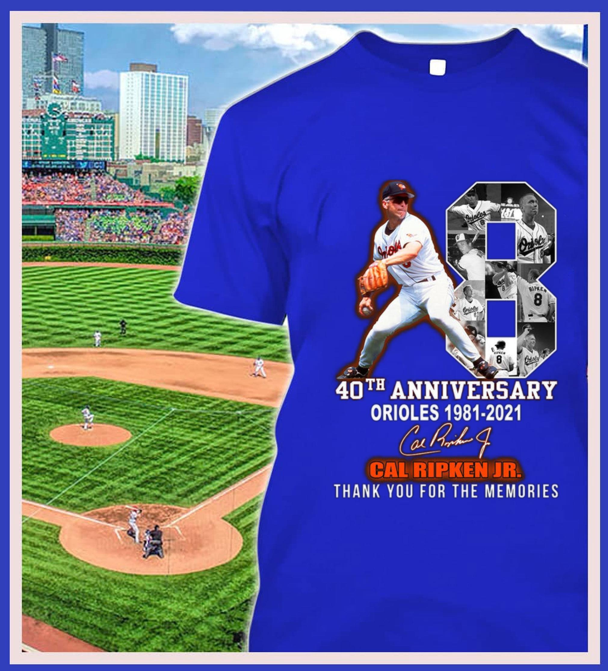 Funny Cal Ripken Jr. No. 18 Baltimore Orioles 40th anniversary 1981-2021 Signature Thank You For The Memories Shirt Cal Ripken Jr No 18 Baltimore Orioles 40th anniversary 1981 2021 Signature Thank You For The Memories Shirt 2 - Funny Cal Ripken Jr. No. 18 Baltimore Orioles 40th anniversary 1981-2021 Signature Thank You For The Memories Shirt