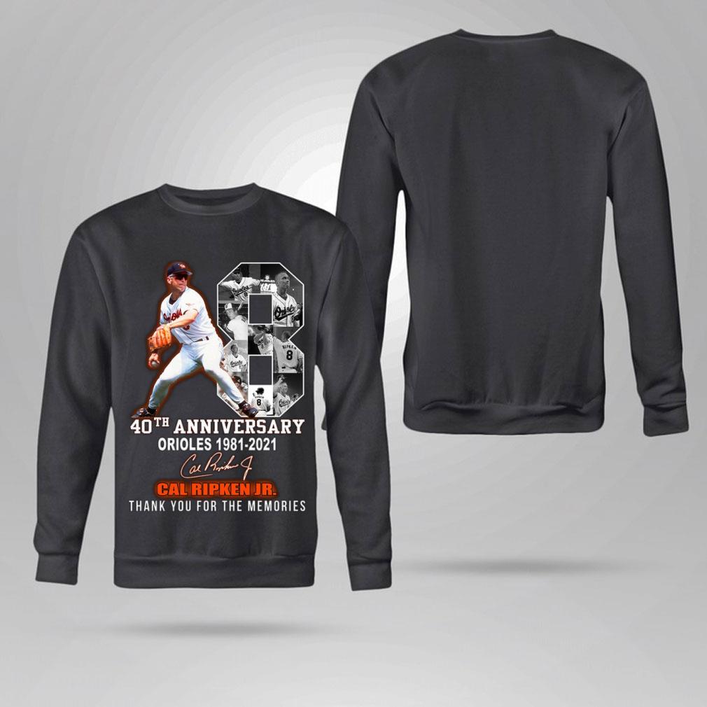 Funny Cal Ripken Jr. No. 18 Baltimore Orioles 40th anniversary 1981-2021 Signature Thank You For The Memories Shirt Cal Ripken Jr No 18 Baltimore Orioles 40th anniversary 1981 2021 Signature Thank You For The Memories Shirt 4 - Funny Cal Ripken Jr. No. 18 Baltimore Orioles 40th anniversary 1981-2021 Signature Thank You For The Memories Shirt