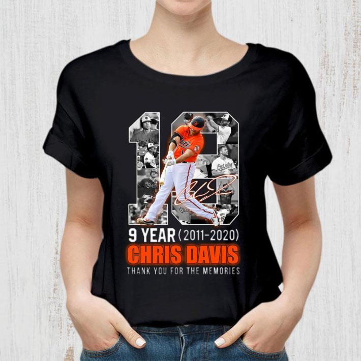 Best Chris Davis No. 19 Baltimore Orioles 9 Year 2011-2020 signature thank you for the memories shirt Chris Davis No 19 Baltimore Orioles 9 Year 2011 2020 signature thank you for the memories shirt 2 - Best Chris Davis No. 19 Baltimore Orioles 9 Year 2011-2020 signature thank you for the memories shirt