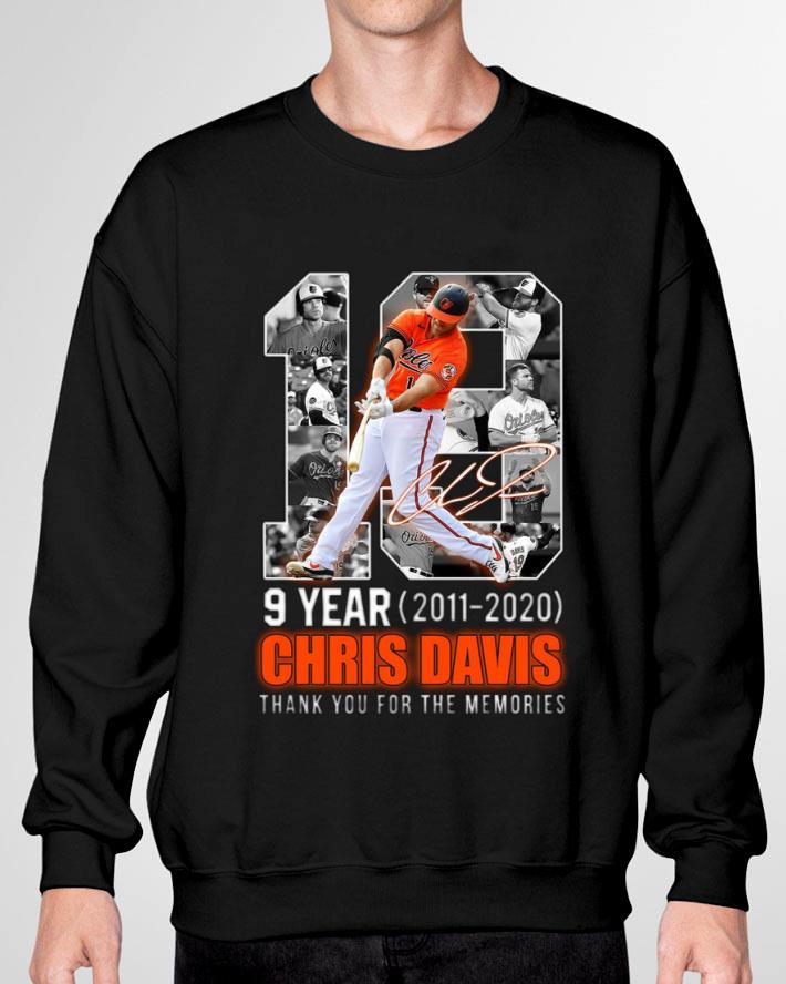 Best Chris Davis No. 19 Baltimore Orioles 9 Year 2011-2020 signature thank you for the memories shirt Chris Davis No 19 Baltimore Orioles 9 Year 2011 2020 signature thank you for the memories shirt 3 - Best Chris Davis No. 19 Baltimore Orioles 9 Year 2011-2020 signature thank you for the memories shirt
