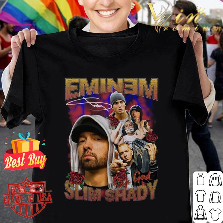 Funny Eminem Rap Legend God Slim Shady Signature Shirt