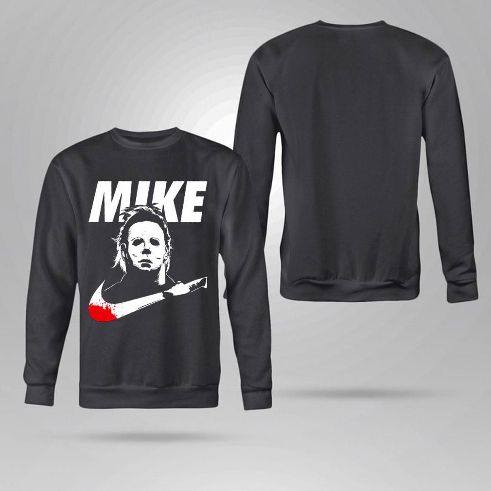 Official Halloween Michael Myers Mike Blood Nike Logo Shirt Halloween Michael Myers Mike Blood Nike Logo Shirt 4 - Official Halloween Michael Myers Mike Blood Nike Logo Shirt