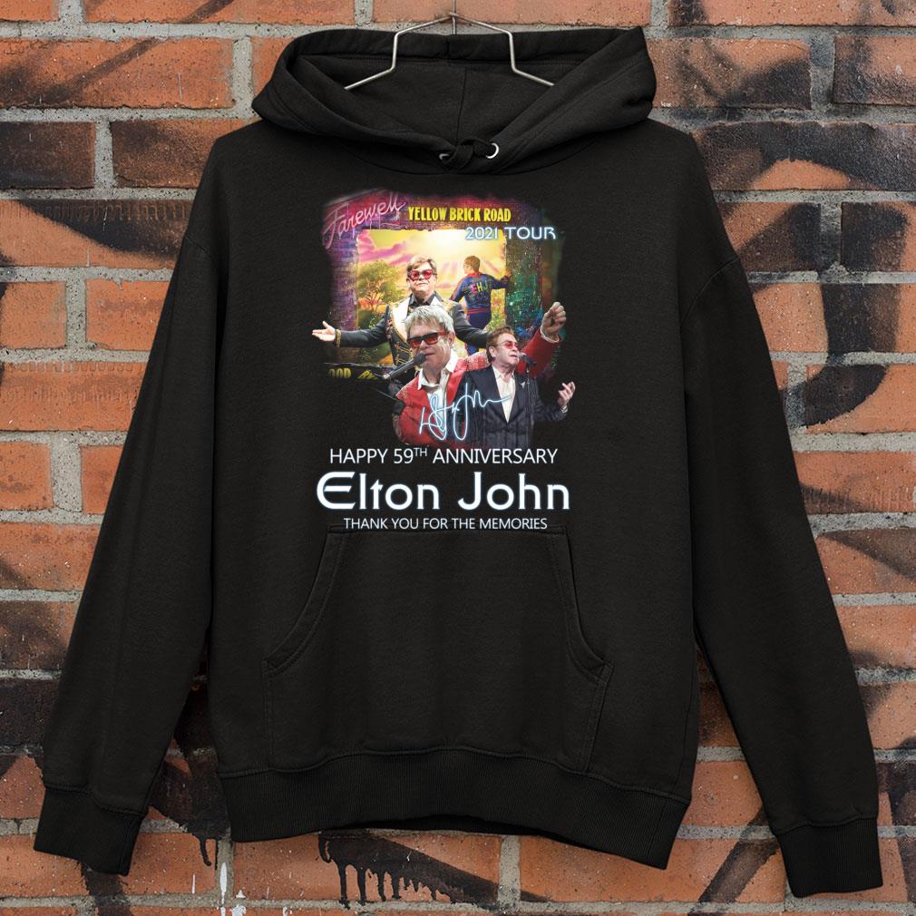 Premium Happy 59th Anniversary Elton John Forever Yellow Brick Road 2021 Tour Signature Thank You For The Memories Shirt Happy 59th Anniversary Elton John Forever Yellow Brick Road 2021 Tour Signature Thank You For The Memories Shirt 4 - Premium Happy 59th Anniversary Elton John Forever Yellow Brick Road 2021 Tour Signature Thank You For The Memories Shirt