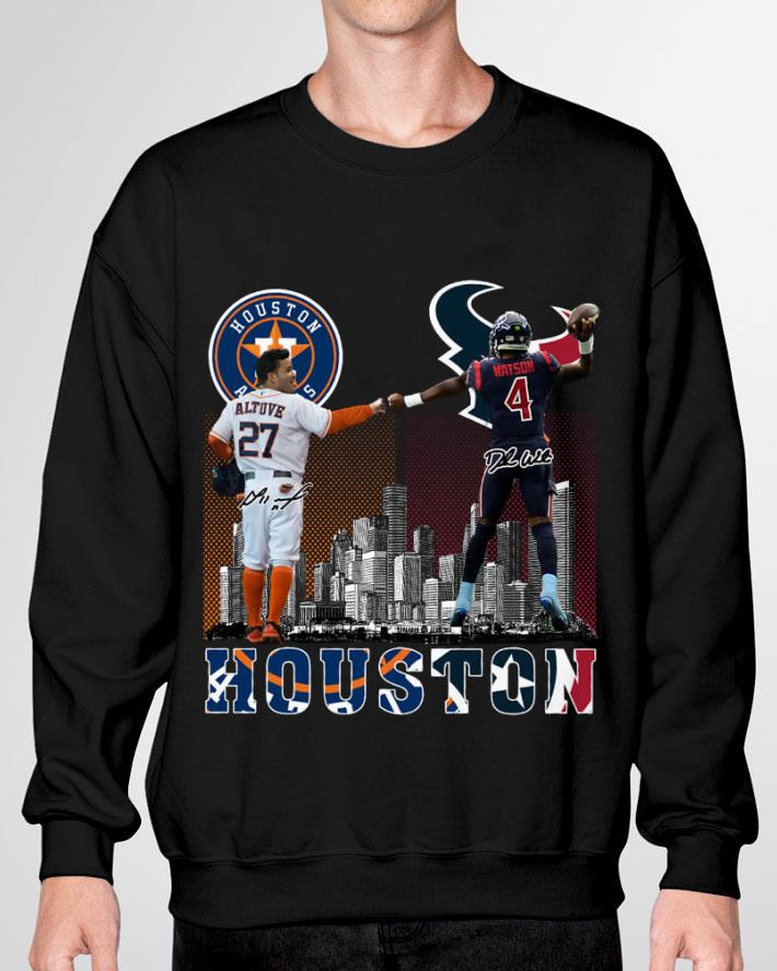Awesome José Altuve Deshaun Watson Signatures Houston Astros Houston Texans Shirt José Altuve Deshaun Watson Signatures Houston Astros Houston Texans Shirt 3 - Awesome José Altuve Deshaun Watson Signatures Houston Astros Houston Texans Shirt
