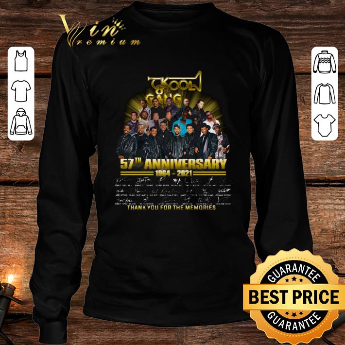 Original Kool and the Gang 57th anniversary 1964-2021 signatures thank you for the memories shirt Kool and the Gang 57th anniversary 1964 2021 signatures thank you for the memories shirt 4 - Original Kool and the Gang 57th anniversary 1964-2021 signatures thank you for the memories shirt