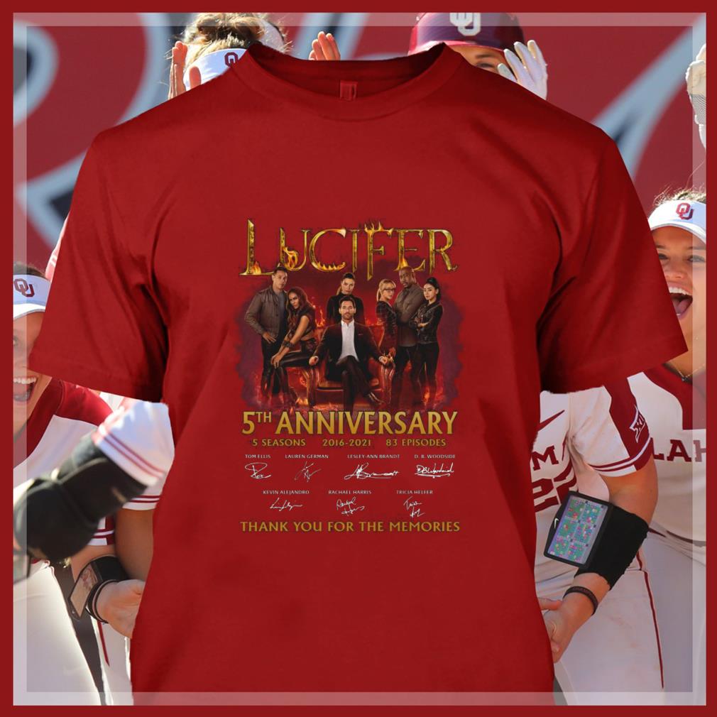 Best Lucifer TV Series 5th anniversary 5 seasons 2016-2021 83 episodes signatures thank memories shirt Lucifer TV Series 5th anniversary 5 seasons 2016 2021 83 episodes signatures thank memories shirt 4 - Best Lucifer TV Series 5th anniversary 5 seasons 2016-2021 83 episodes signatures thank memories shirt