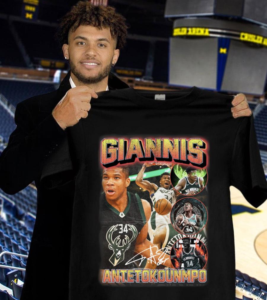 Milwaukee Bucks Giannis Antetokounmpo Signature Shirt Milwaukee Bucks Giannis Antetokounmpo Signature Shirt 1 - Milwaukee Bucks Giannis Antetokounmpo Signature Shirt