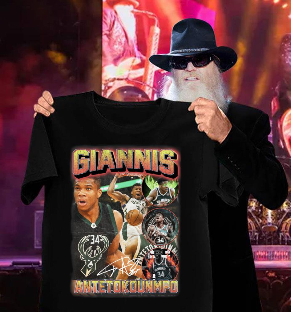 Milwaukee Bucks Giannis Antetokounmpo Signature Shirt Milwaukee Bucks Giannis Antetokounmpo Signature Shirt 3 - Milwaukee Bucks Giannis Antetokounmpo Signature Shirt