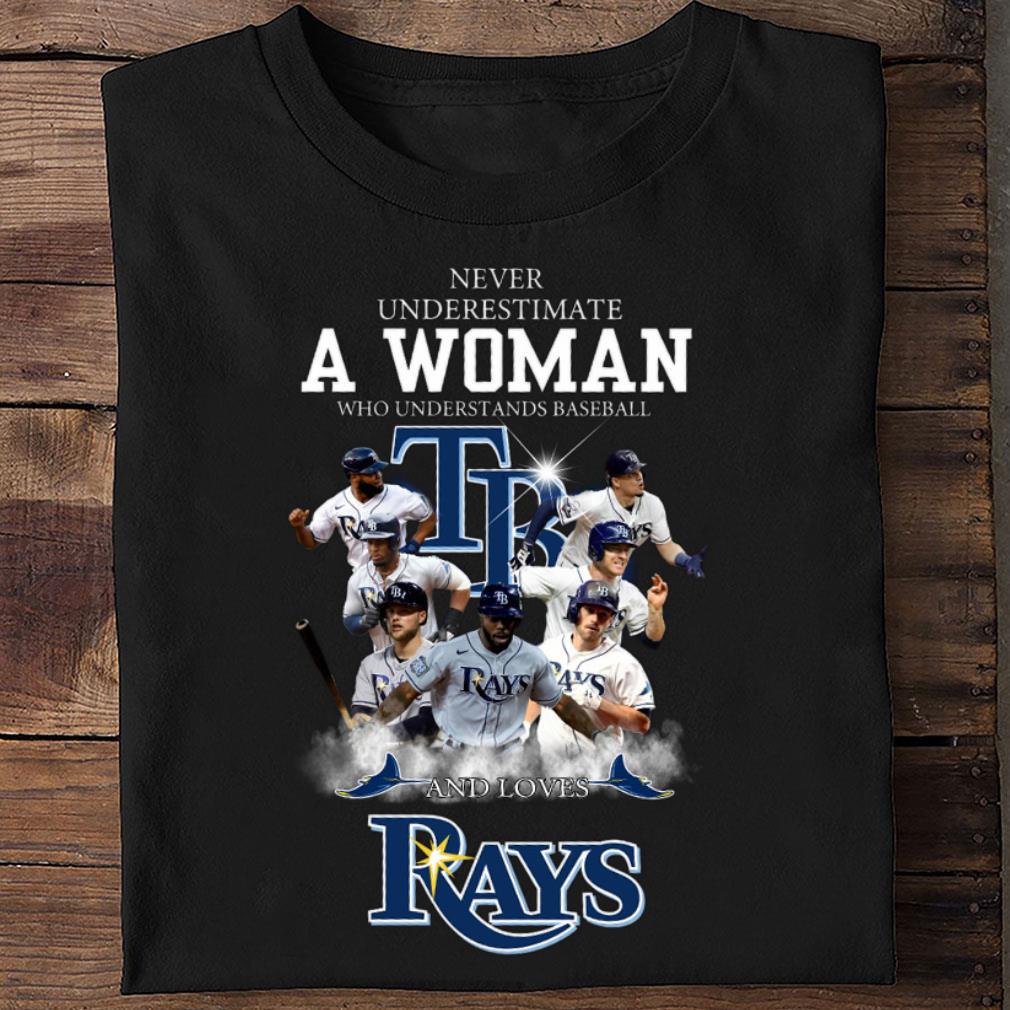 Official Never underestimate a woman who understands baseball and loves TB Rays shirt Never underestimate a woman who understands baseball and loves TB Rays shirt 2 - Official Never underestimate a woman who understands baseball and loves TB Rays shirt