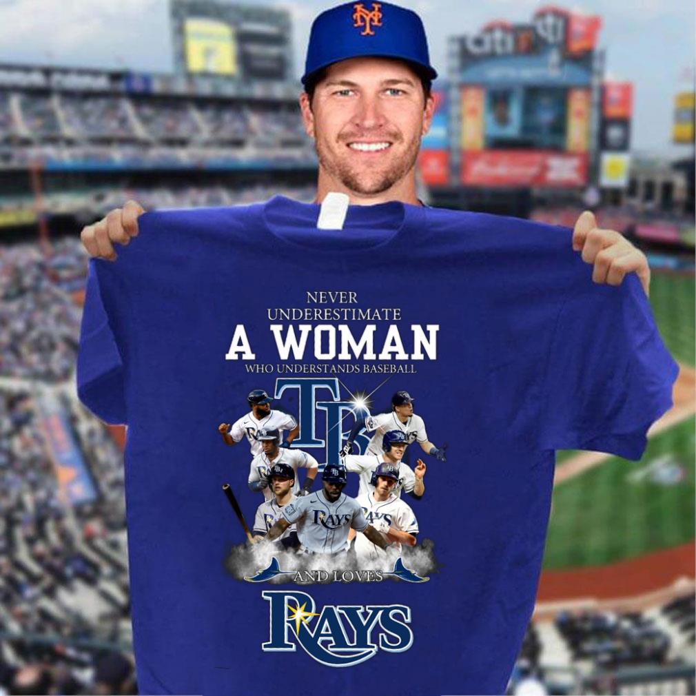 Official Never underestimate a woman who understands baseball and loves TB Rays shirt Never underestimate a woman who understands baseball and loves TB Rays shirt 3 - Official Never underestimate a woman who understands baseball and loves TB Rays shirt