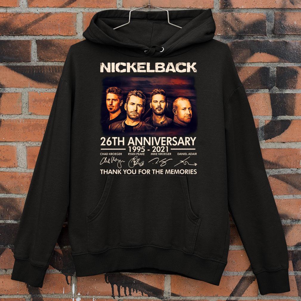 Hot Nickelback band rock 26th anniversary 1995-2021 signatures thank you for the memories shirt Nickelback band rock 26th anniversary 1995 2021 signatures thank you for the memories shirt 4 - Hot Nickelback band rock 26th anniversary 1995-2021 signatures thank you for the memories shirt