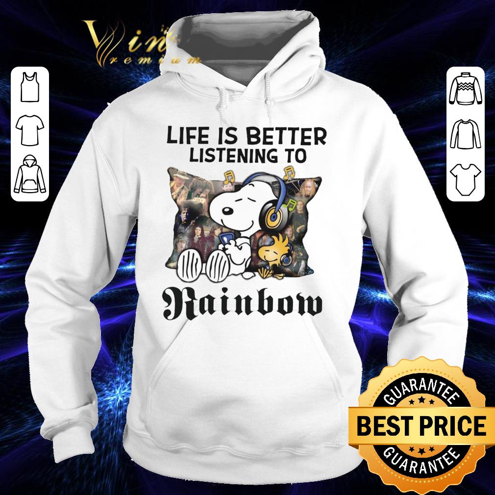 Premium Peanuts Snoopy Woodstock Life Is Better Listening To Rainbow Shirt Peanuts Snoopy Woodstock Life Is Better Listening To Rainbow Shirt 4 - Premium Peanuts Snoopy Woodstock Life Is Better Listening To Rainbow Shirt