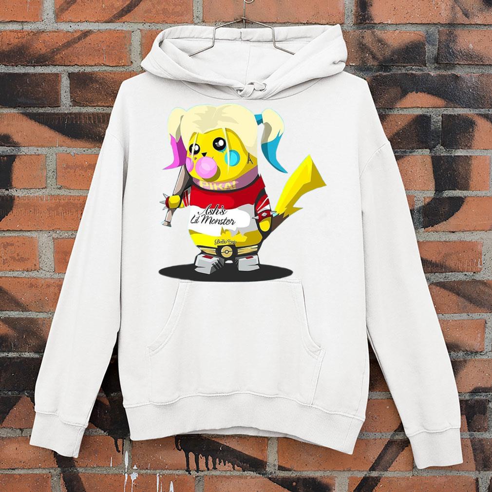 Premium Pikachu mashup Harley Quinn Ash's Lil Monster Shirt Pikachu mashup Harley Quinn Ash s Lil Monster Shirt 4 - Premium Pikachu mashup Harley Quinn Ash's Lil Monster Shirt