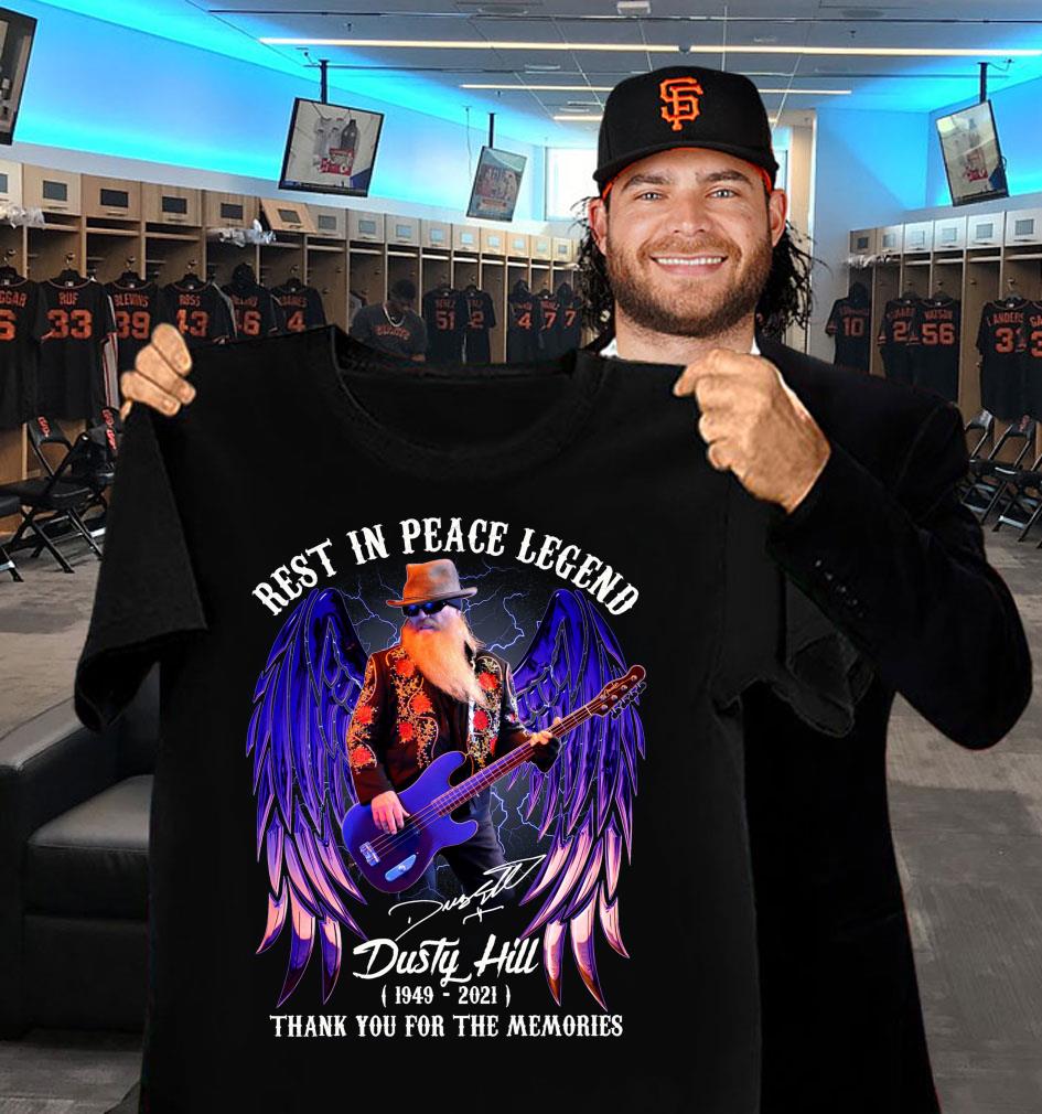 Hot Rest In Peace Legend Dusty Hill RIP 1949-2021 signature thank you for the memories shirt Rest In Peace Legend Dusty Hill RIP 1949 2021 signature thank you for the memories shirt 2 - Hot Rest In Peace Legend Dusty Hill RIP 1949-2021 signature thank you for the memories shirt
