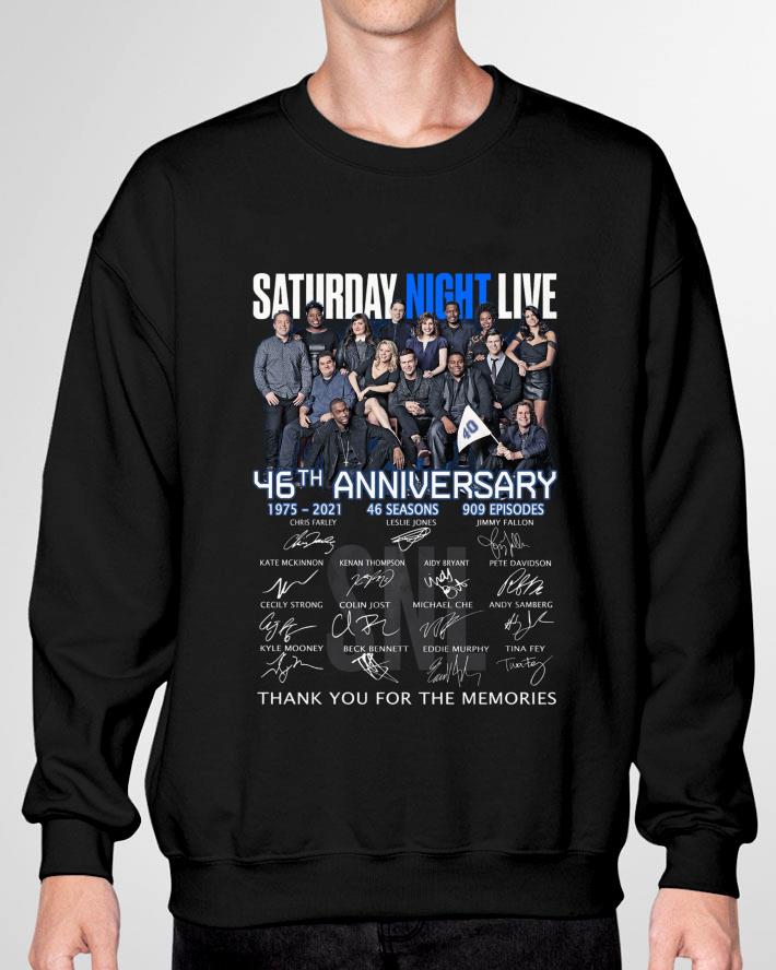 Funny SNL Saturday Night Live 46th Anniversary 1975-2021 46 Seasons 909 Episodes Signatures Thank You For The Memories Shirt SNL Saturday Night Live 46th Anniversary 1975 2021 46 Seasons 909 Episodes Signatures Thank You For The Memories Shirt 3 - Funny SNL Saturday Night Live 46th Anniversary 1975-2021 46 Seasons 909 Episodes Signatures Thank You For The Memories Shirt