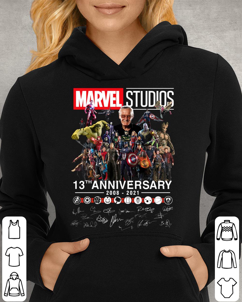 Official Stan Lee Marvel Studios 13th anniversary 2008-2021 signatures shirt Stan Lee Marvel Studios 13th anniversary 2008 2021 signatures shirt 4 - Official Stan Lee Marvel Studios 13th anniversary 2008-2021 signatures shirt