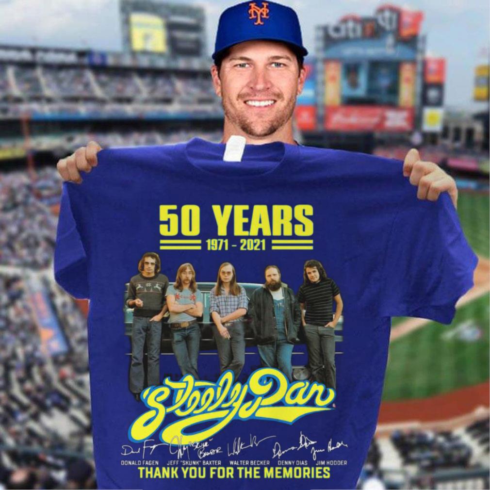 Hot Steely Dan 50 years 1971-2021 signatures thank you for the memories shirt Steely Dan 50 years 1971 2021 signatures thank you for the memories shirt 3 - Hot Steely Dan 50 years 1971-2021 signatures thank you for the memories shirt