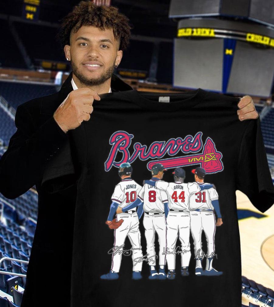 Official Team MLB Atlanta Braves Signatures Shirt
