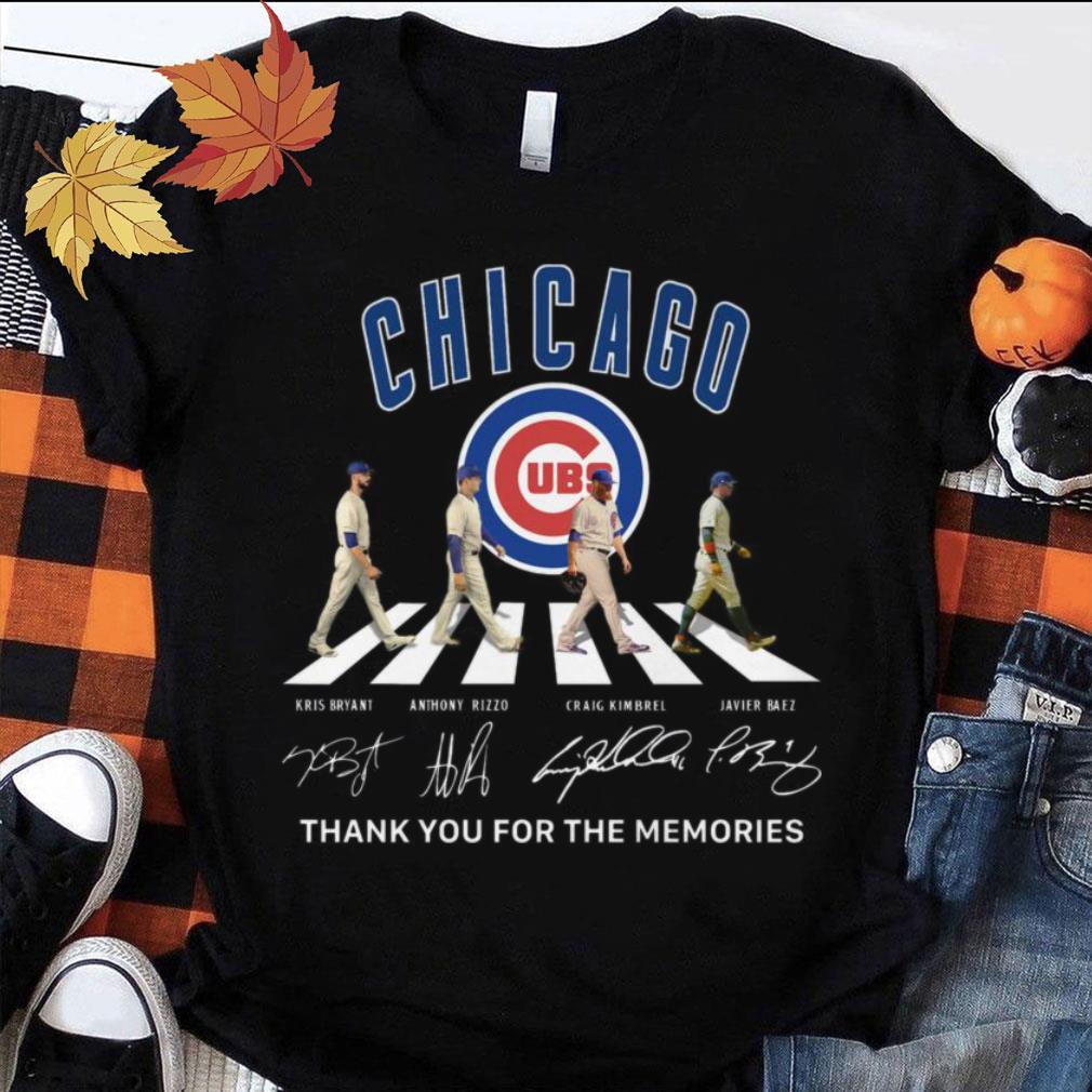 Best Thank Memories Chicago Cubs Abbey Road Signatures Shirt