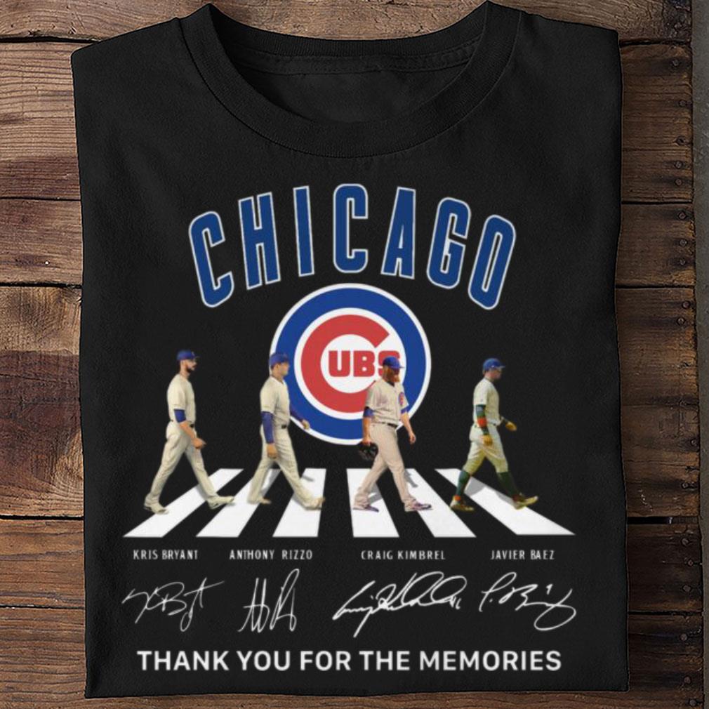Best Thank Memories Chicago Cubs Abbey Road Signatures Shirt Thank Memories Chicago Cubs Abbey Road Signatures Shirt 2 - Best Thank Memories Chicago Cubs Abbey Road Signatures Shirt
