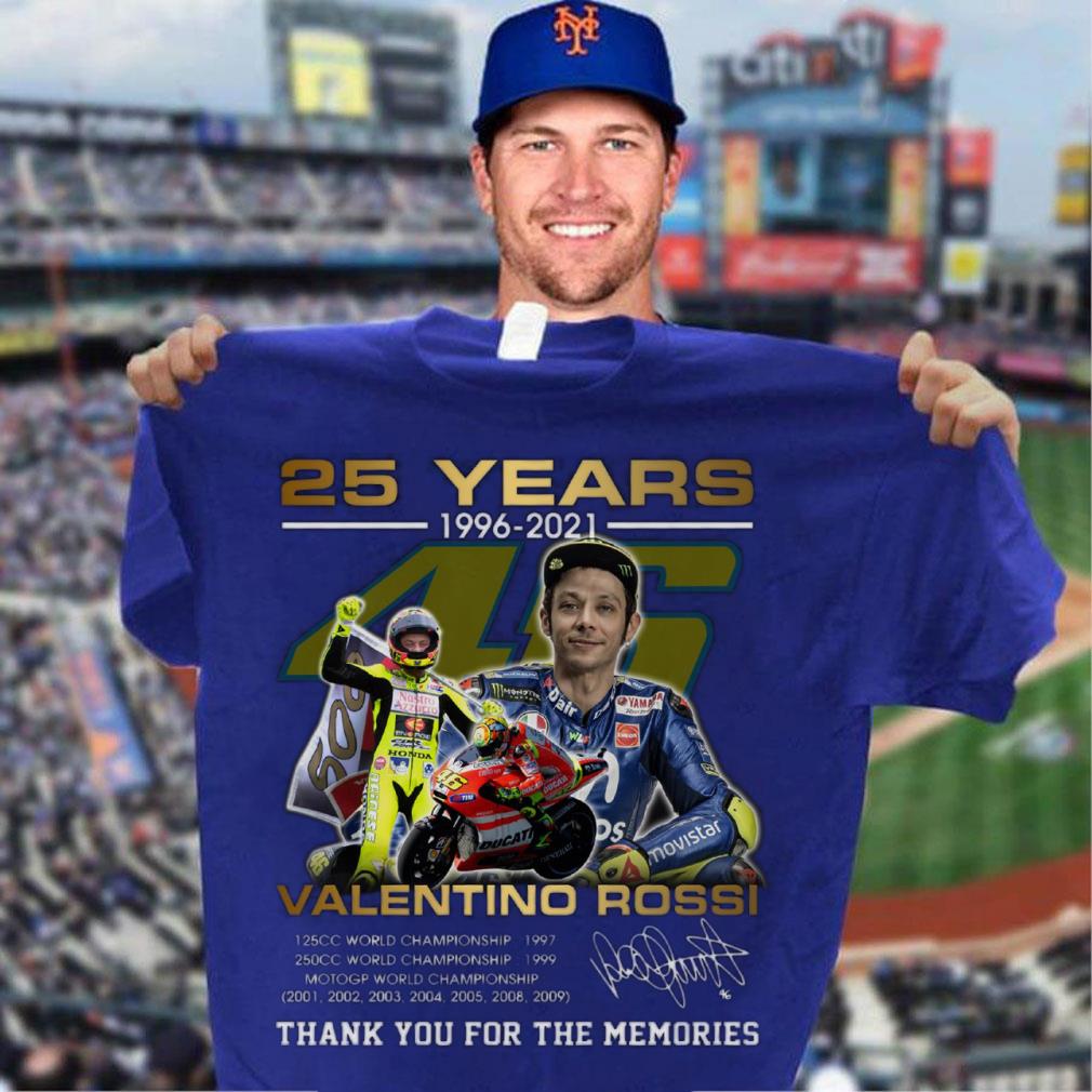 Premium Thank Memories VR46 Valentino Rossi 25 years 1996-2021 MotoGP World Championship Shirt Thank Memories VR46 Valentino Rossi 25 years 1996 2021 MotoGP World Championship Shirt 3 - Premium Thank Memories VR46 Valentino Rossi 25 years 1996-2021 MotoGP World Championship Shirt