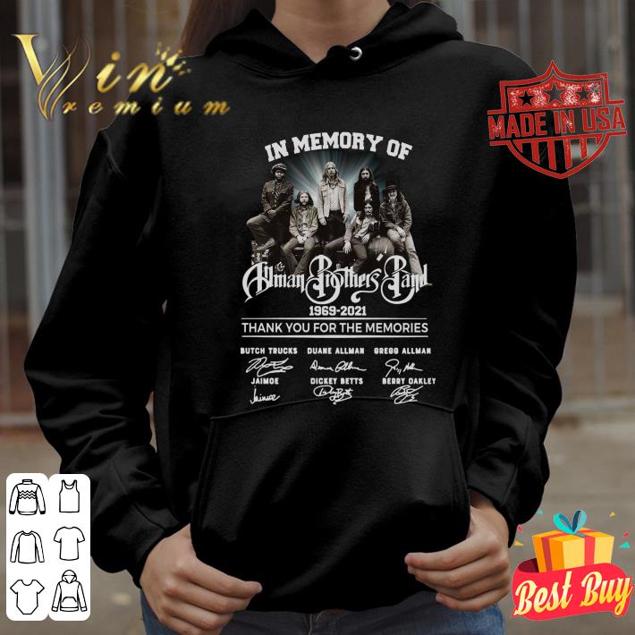 Best The Allman Brothers Band In Memory Of 1969-2021 thank you for the memories shirt The Allman Brothers Band In Memory Of 1969 2021 thank you for the memories shirt 3 - Best The Allman Brothers Band In Memory Of 1969-2021 thank you for the memories shirt