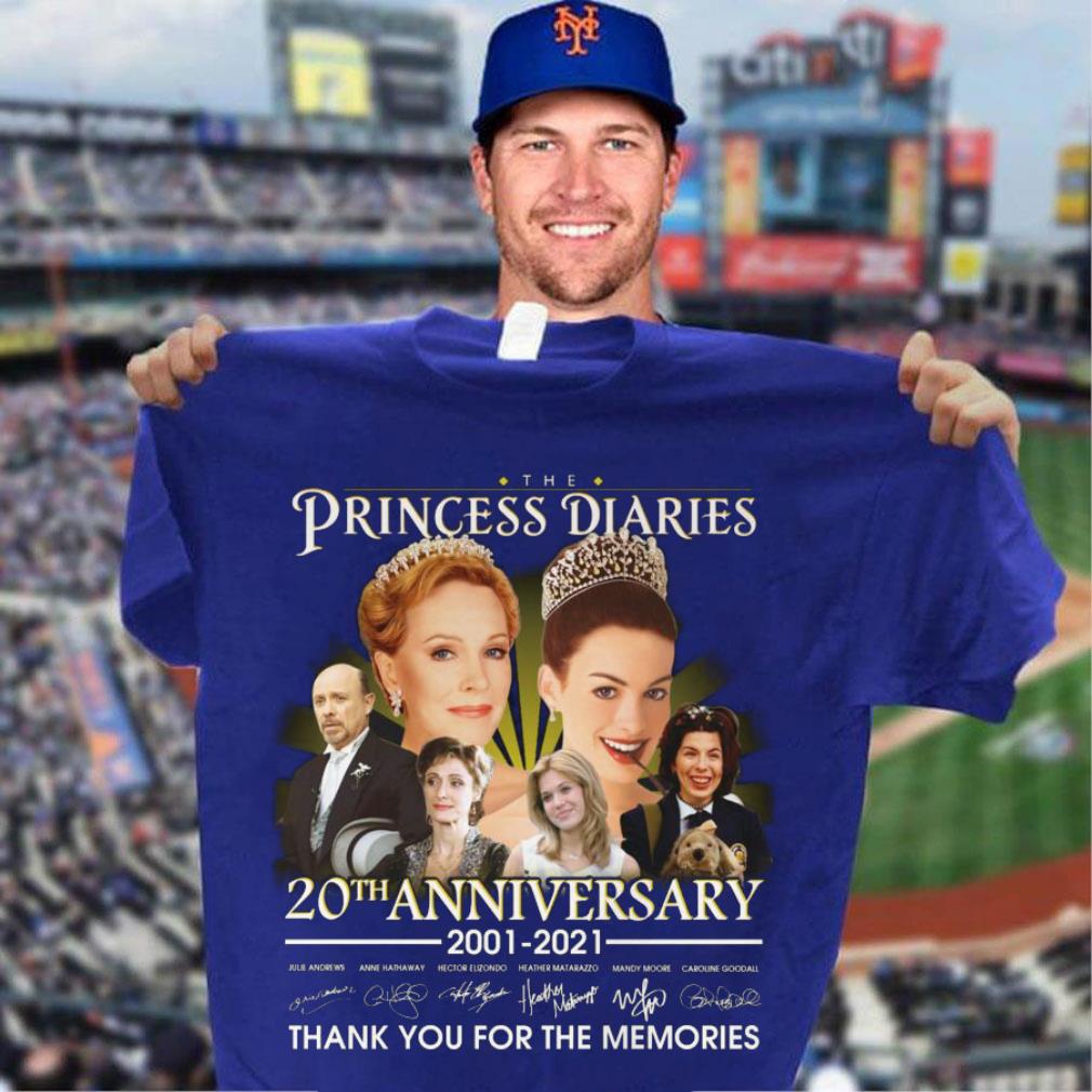 Original The Princess Diaries 20th anniversary 2001-2021 signatures thank you for the memories shirt The Princess Diaries 20th anniversary 2001 2021 signatures thank you for the memories shirt 3 - Original The Princess Diaries 20th anniversary 2001-2021 signatures thank you for the memories shirt