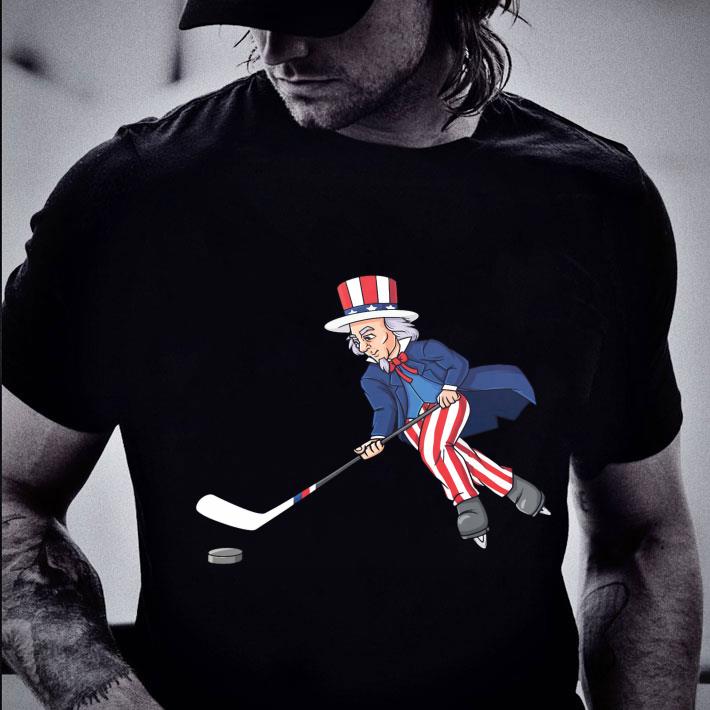 Hot Uncle Sam Playing Hockey Patriots 4th Of July Independence Day Shirt Uncle Sam Playing Hockey Patriots 4th Of July Independence Day Shirt 2 - Hot Uncle Sam Playing Hockey Patriots 4th Of July Independence Day Shirt