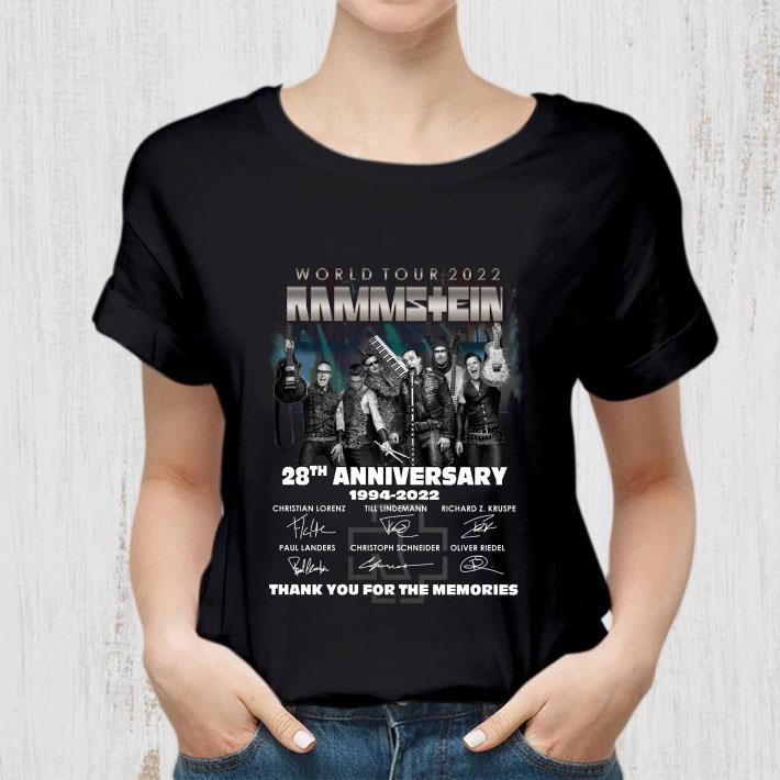 Best 28th anniversary 1994-2022 Rammstein World Tour 2022 thank you for the memories signatures shirt 28th anniversary 1994 2022 Rammstein World Tour 2022 thank you for the memories signatures shirt 2 - Best 28th anniversary 1994-2022 Rammstein World Tour 2022 thank you for the memories signatures shirt