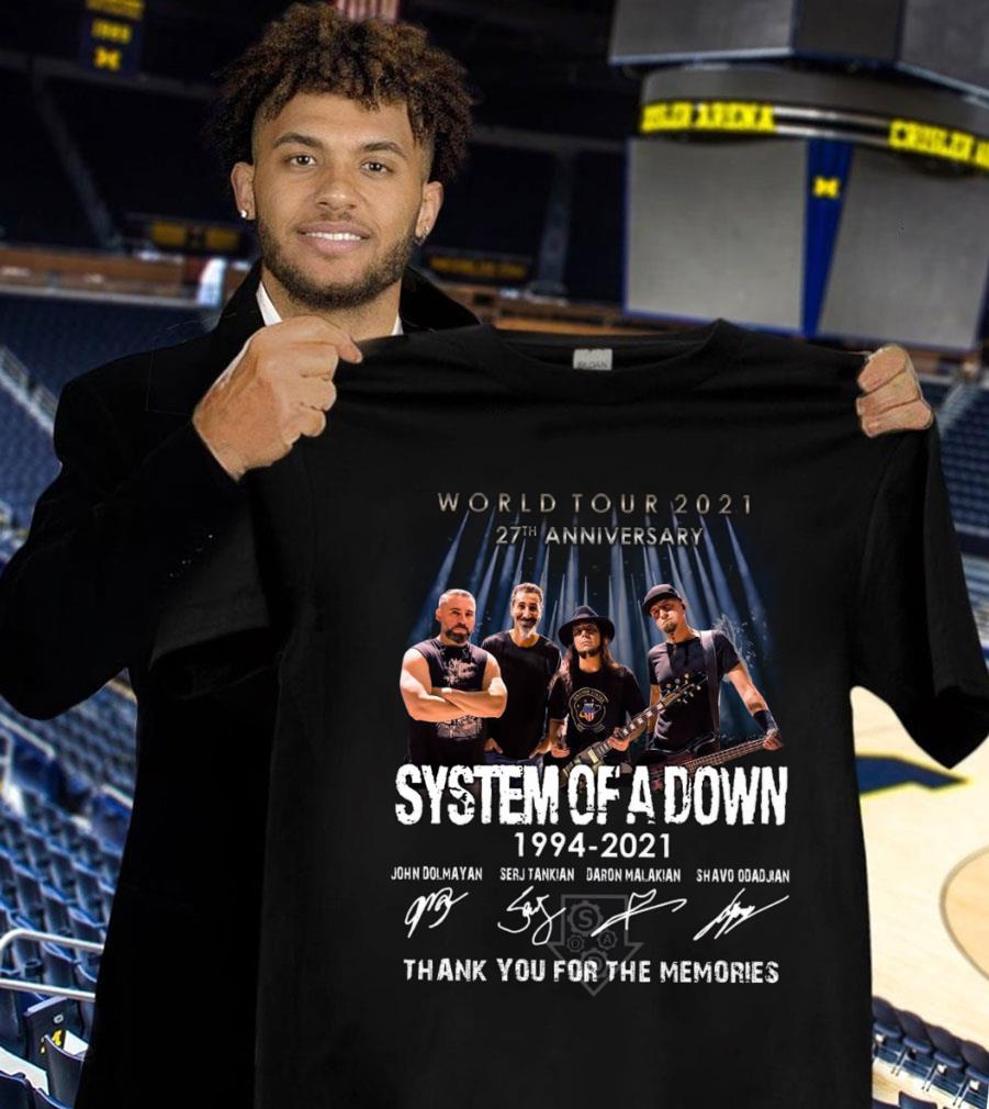 Original 27th anniversary System Of A Down 1994-2021 World Tour 2021 thank you for the memories signatures shirt, John Dolmayan, Serj Tankian, Daron Malakian, Shavo Odadjian 3tbtN89E 27th anniversary System Of A Down 1994 2021 World Tour 2021 thank you for the memories signatures shirt John Dolmayan Serj Tankian Daron Malakian Shavo Odadjian 1 - Original 27th anniversary System Of A Down 1994-2021 World Tour 2021 thank you for the memories signatures shirt, John Dolmayan, Serj Tankian, Daron Malakian, Shavo Odadjian
