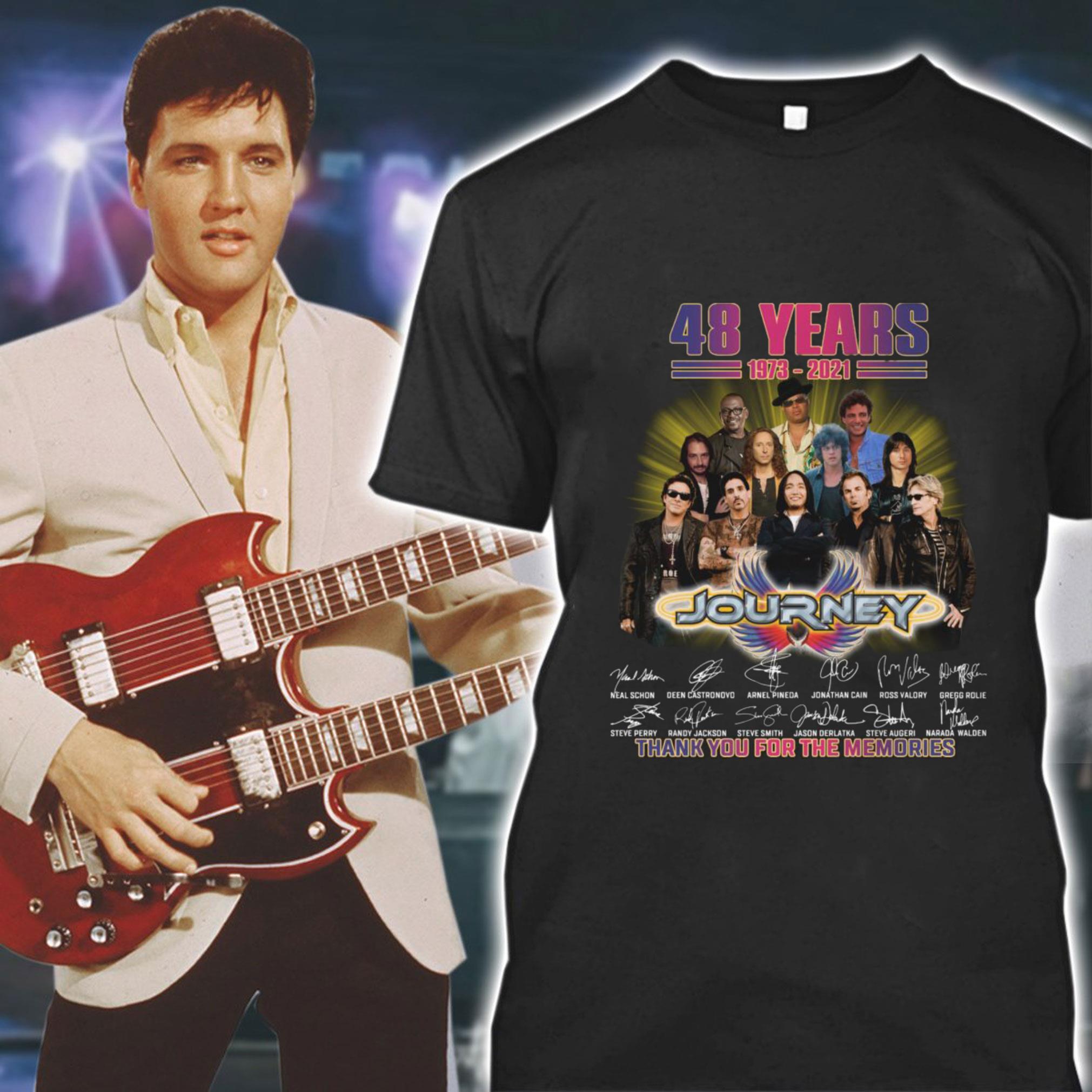 Awesome 48 years 1973-2021 Journey band rock member signatures thank memories shirt 48 years 1973 2021 Journey band rock member signatures thank memories shirt 1 - Awesome 48 years 1973-2021 Journey band rock member signatures thank memories shirt
