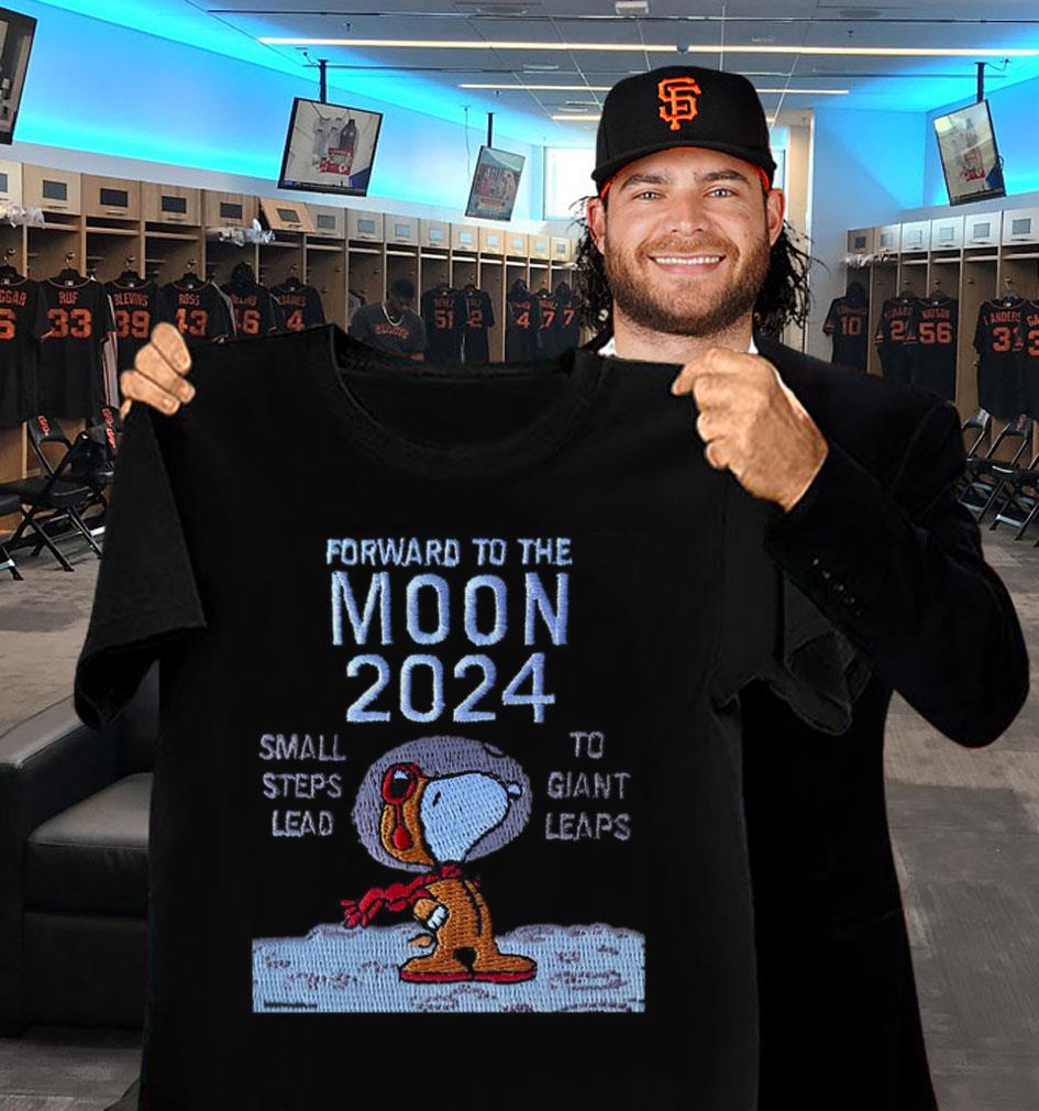 Original Astronaut Snoopy Forward To The Moon 2024 Small Steps Lead To Giant Leaps Shirt Astronaut Snoopy Forward To The Moon 2024 Small Steps Lead To Giant Leaps Shirt 2 - Original Astronaut Snoopy Forward To The Moon 2024 Small Steps Lead To Giant Leaps Shirt