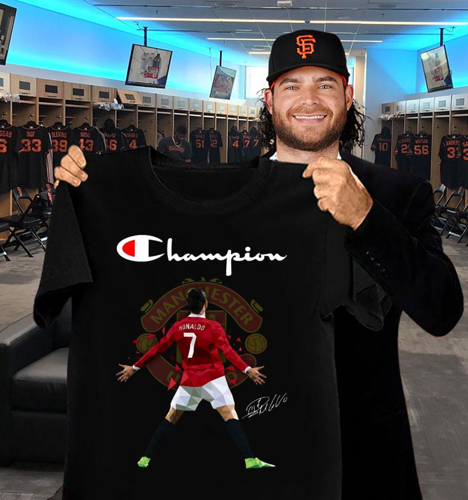 Best Champion Cristiano Ronaldo Manchester United Signature Shirt Champion Cristiano Ronaldo Manchester United Signature Shirt 2 - Best Champion Cristiano Ronaldo Manchester United Signature Shirt