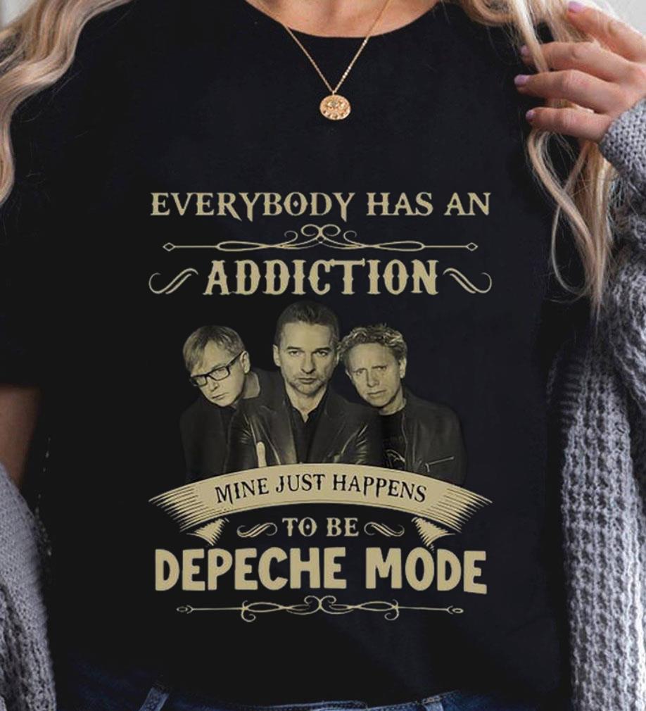 Official Everybody has an addiction mine just happens to be Depeche Mode band member shirt Everybody has an addiction mine just happens to be Depeche Mode band member shirt 2 - Official Everybody has an addiction mine just happens to be Depeche Mode band member shirt