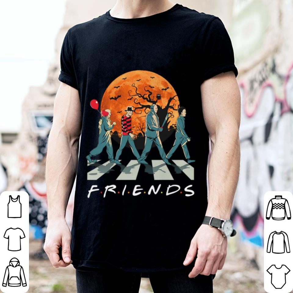 Funny Friends Horror Movies Characters Abbey Road Halloween shirt Friends Horror Movies Characters Abbey Road Halloween shirt 2 - Funny Friends Horror Movies Characters Abbey Road Halloween shirt
